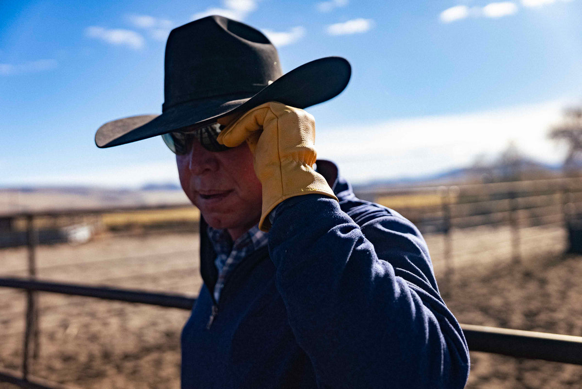Rancher wearing OUTRIDER OR-OG gloves