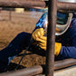 Welding a corral rail in OUTRIDER OR-WELD gloves